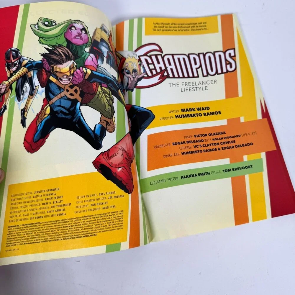 Marvel Comics Champions The Freelancer Lifestyle‎ TPB 2017 First Printing